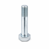 Perno de Eje Hexagonal de Acero al Carbono Galvanizado 5/16-18 con Ranura para Llave de 1/2 pulgada para Ruedas de Carritos de Compras y Herrajes de Carretillas