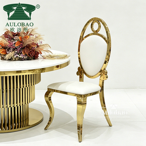 Party Rentals Golden Stainless Steel Modern Design <b>Stackable</b> Bridal <b>Chair</b> for Wedding Hotel <b>Dining</b> & Living Room Events - Product Image 1
