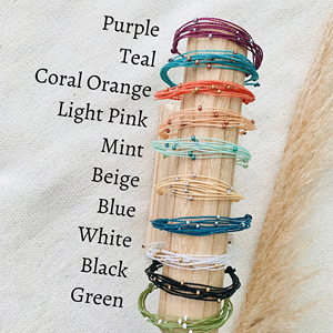 Pulsera ajustable de cordón encerado impermeable estilo <span class=keywords><strong>Pura</strong></span> <span class=keywords><strong>Vida</strong></span> Pulsera de cuentas simples y delicadas - Product Image 6