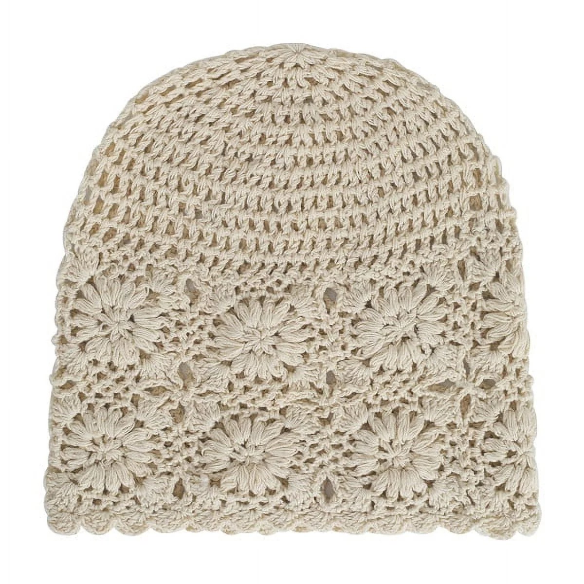 MADESHINE Handmade Flower Slouchy Floral Cotton Girl Skull 