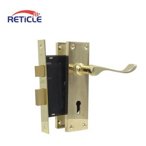 Bán Buôn Nội Thất Ngôi Nhà Hiện Đại Lối Vào Trong Nhà Vuông Tấm An Toàn Lỗ Mộng Khóa Cổ Điển Cửa Xử Lý Thiết Lập Tấm Tay Nắm Cửa - Product Image 3