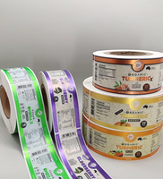 Autocollant enroulable certifié biologique et imperméable pour bocaux de produits alimentaires et de compléments alimentaires