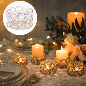 Bougeoirs en cristal <span class=keywords><strong>Chandelier</strong></span> chauffe-plat pour mariage Saint Valentin Décoration de fête Décoration intérieure Boîte cadeau Bougies Lanternes Bougies - Product Image 1