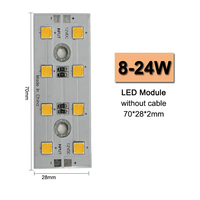 70*28mm Nouveau Design 5050 LED SND Puce 8pcs 8W - 24W DC 12V PCBA LED Module pour Camping pour Voiture Lumière