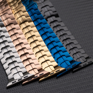 Reloj inteligente de lujo para hombres y mujeres, correas de acero inoxidable, <span class=keywords><strong>correa</strong></span> de reloj inteligente para <span class=keywords><strong>Apple</strong></span> <span class=keywords><strong>Watch</strong></span> Series 10 9 8 Ultra 7 6 5 - Product Image 2