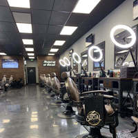 Lampu Ring Salon Terbaik dengan Remote, Dapat Diredupkan, Nada Warna Dapat Disesuaikan untuk Potong Rambut, Rias, Studio, Pemotretan, Lampu Ring Barber