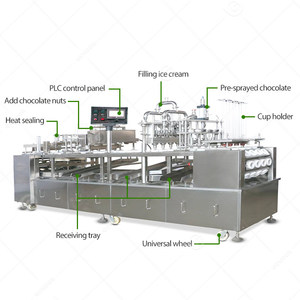 Máquina Automática Rotativa de Llenado y Sellado de Sopa, Líquidos, Hummus, Gelato, 4 Líneas, Llenado y Sellado de Vasos/Bandejas - Product Image 4