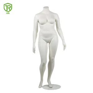 Vrouwen Zwarte Full Body Vrouwelijke Plastic Plus-Size Kleding Mannequins Worden Gebruikt Voor Kleding Displays