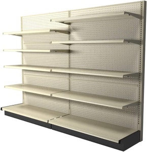 Estantería de góndola para supermercado con paneles traseros, venta al por mayor directa de fábrica de acero de China, de un solo lado - Product Image 4