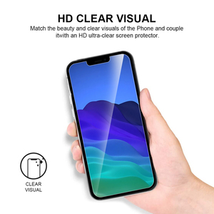 Para <span class=keywords><strong>iPhone</strong></span> 13 12 11 Pro <span class=keywords><strong>Max</strong></span> 2.5D HD Resistente a los golpes Anti-huella digital 9h Protector de pantalla de vidrio templado Película protectora de vidrio - Product Image 2