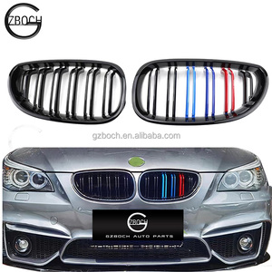 Accesorios de coche para <span class=keywords><strong>BMW</strong></span> <span class=keywords><strong>5</strong></span> series E60 2005 2006 2007 <span class=keywords><strong>2008</strong></span> 2009 kit de carrocería ABS rejilla de coche M color parrillas de listones dobles - Product Image 1
