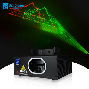 Láser DMX Big Dipper K800 de 80mW, Luz Láser Roja y Verde para Discotecas, Luces de Escenario para DJ, Espectáculo de Luces Espectacular - Product Image 1