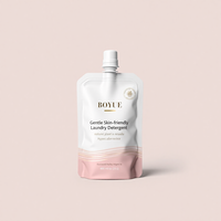 Sachet souple en plastique à bec verseur pour la vente en gros, emballage réutilisable pour savon liquide, détergent, lessive, shampoing