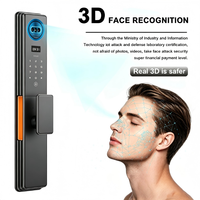 E737 Serrures de Porte en Aluminium à Reconnaissance Faciale 3D Entièrement Automatiques, Déverrouillage par Application Wifi Tuya, Verrouillage Numérique