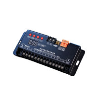 Contrôleur LED programmable DIY Lededit 12 canaux 5-24V 100W à courant de sortie 8A, avec PWM synchrone et augmentation progressive du débit d'eau