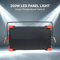 Panneau LED 200W pour éclairage d'appoint, 600 LED, CRI élevé Ra≥97, gradation multiple, sans scintillement, silencieux