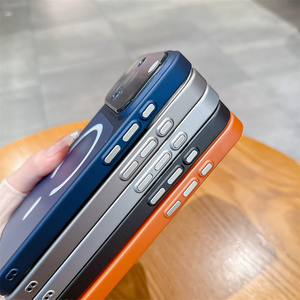 Custodia di Lusso Trasformabile in 17 Modelli per <span class=keywords><strong>iPhone</strong></span> <span class=keywords><strong>13</strong></span> 14 15 16 17 <span class=keywords><strong>Pro</strong></span> Max con <span class=keywords><strong>Protezione</strong></span> Lente in Vetro e Ricarica Magnetica - Product Image 4