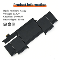 Batterie d'ordinateur portable OEM en gros A1582 pour Macbook Pro Retina 13" A1502 2015 ME864 ME865 Batteries Li-Polymère pour ordinateur portable
