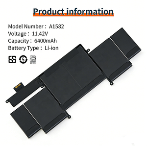 Batería para Portátil A1582 de Fábrica OEM al por Mayor para <span class=keywords><strong>Macbook</strong></span> <span class=keywords><strong>Pro</strong></span> <span class=keywords><strong>Retina</strong></span> <span class=keywords><strong>13</strong></span>" A1502 <span class=keywords><strong>2015</strong></span> ME864 ME865, Baterías de Litio-Polímero para Portátil - Product Image 2