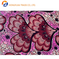 Kain Tenun Batik Asli Afrika Berkualitas Tinggi 100% Katun dengan Serbuk Emas, Kain Polos Berlapis, Kain Loin Asli