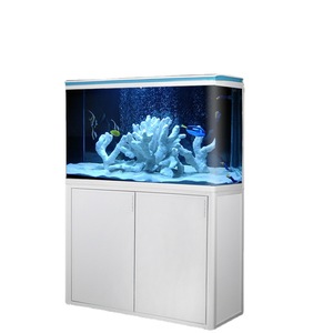 Acquario <span class=keywords><strong>Sen</strong></span> per Soggiorno con Fondo in Vetro, Illuminazione LED e Alta Trasparenza per Pesci Rossi - Product Image 5