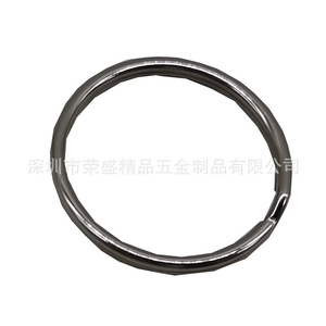 Rongsheng Stainless Steel Keyring 1.4x250.8mm Round Open Hard-Wearing For Clothing Bags Keychains - Product Image 2