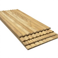 Panneaux acoustiques semi-flexibles en MDF pour hôtels, revêtement mural cannelé incurvé, imperméable et anti-moisissure, pour escaliers et chambres
