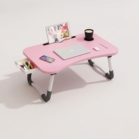 Support d'ordinateur portable pliable en bambou, réglable en hauteur, table de lit en bois pour utilisation confortable