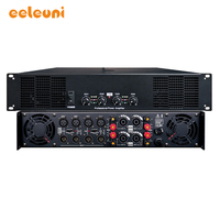 Amplificateur de puissance professionnel 4 canaux en métal pour montage en rack, idéal pour la scène, les salles de conférence et l'ingénierie, avec protection contre la surchauffe F-4400