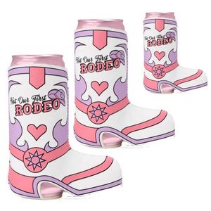 RYO Customized 12Oz Neoprene Waterproof Insulated <b>Boot</b> Slim Diamond Lattice Pattern Foldable Can Cooler <b>Holder</b> Coolers Bags - Product Image 6