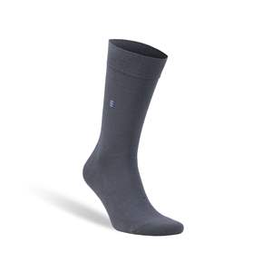 Chaussettes habillées décontractées pour hommes Db, bleu foncé, 3 paires, légères, tricotées en spandex, usage quotidien, style uni, logo sous le pied - Product Image 5