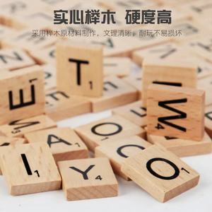 Montessori 26 gioco di parole ortografiche in legno giocattolo educativo precoce giocattolo cognitivo per l'apprendimento di lettere inglesi - Product Image 6