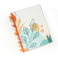 Planificateur relié à anneaux personnalisé A4 A5, couverture rigide, anneaux de reliure réutilisables, couverture transparente, planificateur à anneaux