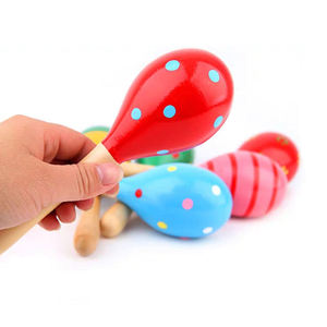 Instrument de percussion Orff en gros, marteau à sable éducatif précoce pour enfants, instrument de musique, cloche à main en bois - Product Image 4