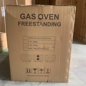 Estufa de gas de 5 quemadores con horno independiente estilo United de 900 mm de ancho para asar a la parrilla, equipo de cocina para el hogar. - Product Image 4