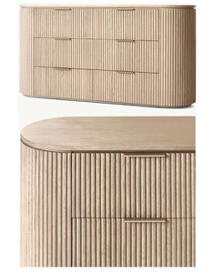Cómoda Byron de 6 cajones, muebles de alta calidad para el hogar, cómoda de dormitorio de madera maciza con 6 cajones, gabinete de almacenamiento - Product Image 4