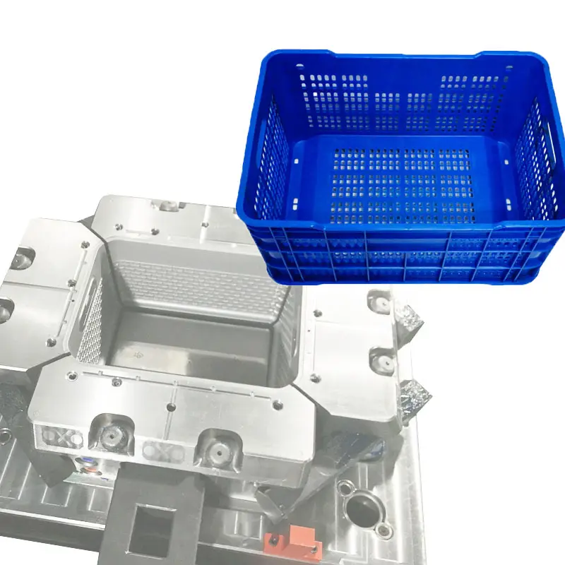 Fabricante caja de rotación de plástico diseño de procesamiento de moldes de productos básicos molde de plástico molde de inyección de plástico