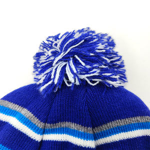 Bonnets d'hiver doublés de satin Bonnets tricotés avec fourrure à pompon détachable Filles Doublure en soie Hiver Stretchy Warm Casquette Chapeau <span class=keywords><strong>Femme</strong></span> - Product Image 5