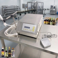 Machine de remplissage de boissons en verre semi-automatique de bureau intelligente GFK160