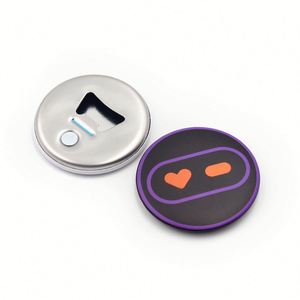 Customized Logo Round 58Mm Refrigerator Magnet Tin Badge Button Magnetic Wine Beer Bottle Opener - Product Image 2
