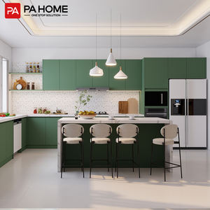 PA Tamaño pequeño Precio barato Muebles ajustables personalizables Unidad <span class=keywords><strong>de</strong></span> cocina moderna Gabinete <span class=keywords><strong>de</strong></span> cocina completo con Isla modular - Product Image 2