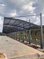 Cochera Metálica Resistente, Estable e Impermeable para Uso en Exteriores