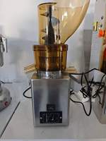 750W Commerciële Schroefpers Slow Juicer, RVS Koude Pers Sapcentrifuge voor Fruit en Groenten