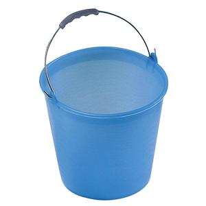Cubo de plástico PE azul normal de 15 litros con asa y logotipo personalizado para almacenamiento de agua y uso de fregona - Product Image 1