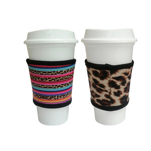 Mangas de café helado de neopreno con aislamiento reutilizable <span class=keywords><strong>Manga</strong></span> aislante de taza para bebidas frías Portavasos - Product Image 5