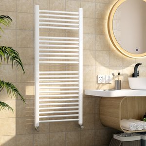 Bianco lucido 1230x550 Meda termosifone elegante portasciugamani - Product Image 1