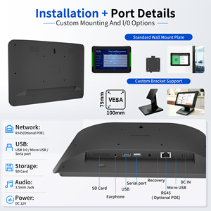 Wall Mount <b>10</b>.1" LCD Touch Screen 2GB RAM POE/WiFi LED Light Control RFID Meeting Smart Room Booking System Android RK3568 Contr - Product Image 5