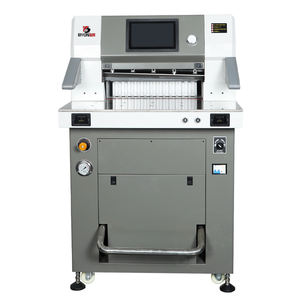 By500L гидравлический резак для бумаги, более плотный, 10 дюймов, ЖК-экран, ручной режим, изменение языка для школьного офиса - Product Image 1