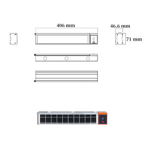HK Mistai ไฟพลังงานแสงอาทิตย์ไฟ LED ติดผนังกันน้ำ Ip65 3.5W/5V พร้อมรีโมทควบคุมภูมิทัศน์ลาน - Product Image 2
