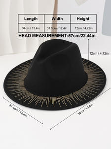2025 nouvelle main impression fête hommes femmes mode Graffiti daim feutre Jazz Panama goth <span class=keywords><strong>chapeau</strong></span> Fedora feutre <span class=keywords><strong>borsalino</strong></span> Trilby Gangster chapeaux - Product Image 3